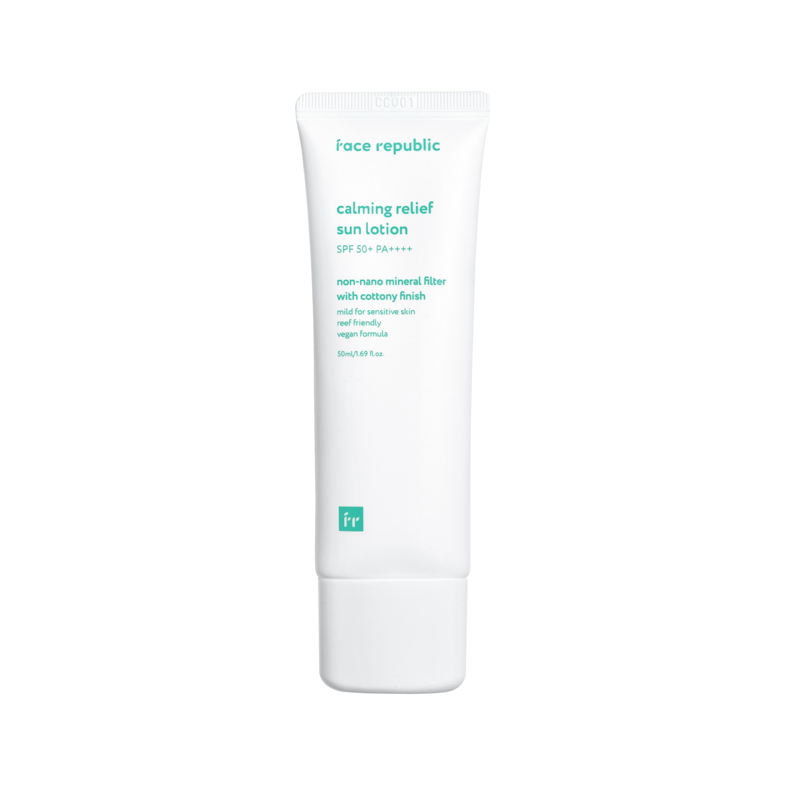 Face Republic Calming Relief Sun Lotion SPF50+ PA ++++ Mineral Sunscreen / Sunblock | 50ml