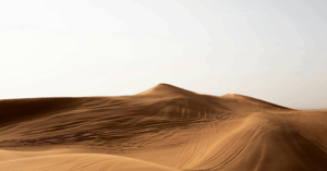 A vast desert landscape